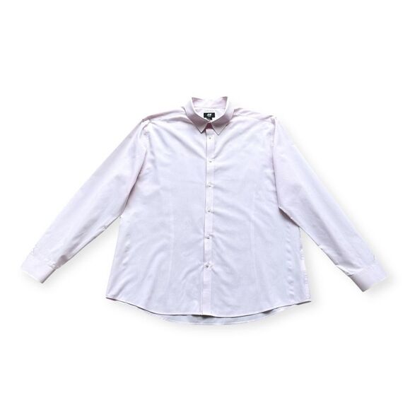 🔃H&M Men’s Pink Slim Fit Long Sleeve Button Down Dress Shirt - Picture 1 of 9